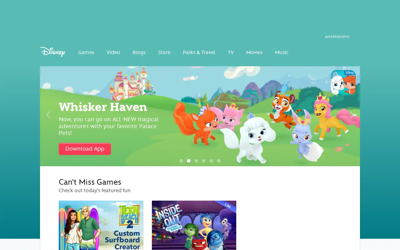 disney.com in 2015