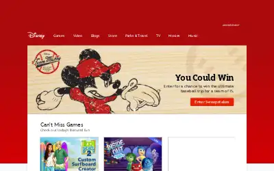 disney.com in 2015