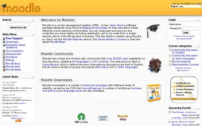 moodle.org in 2005