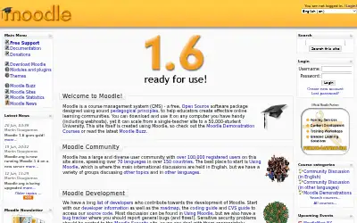 moodle.org in 2006