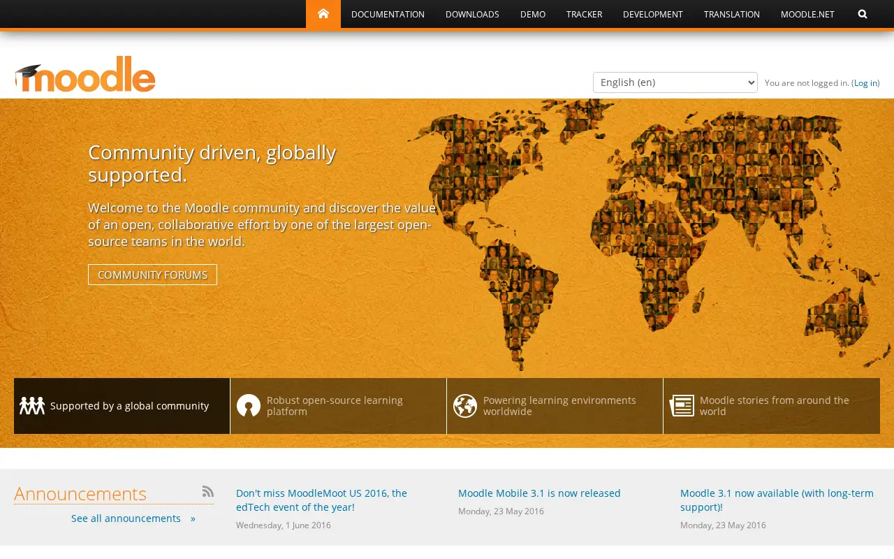 moodle.org in 2016
