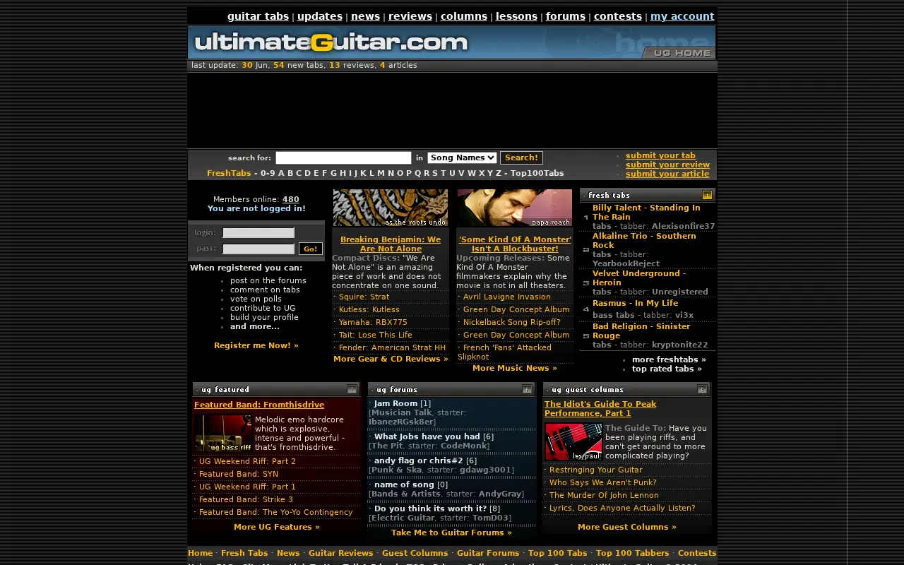 ultimate-guitar.com in 2004