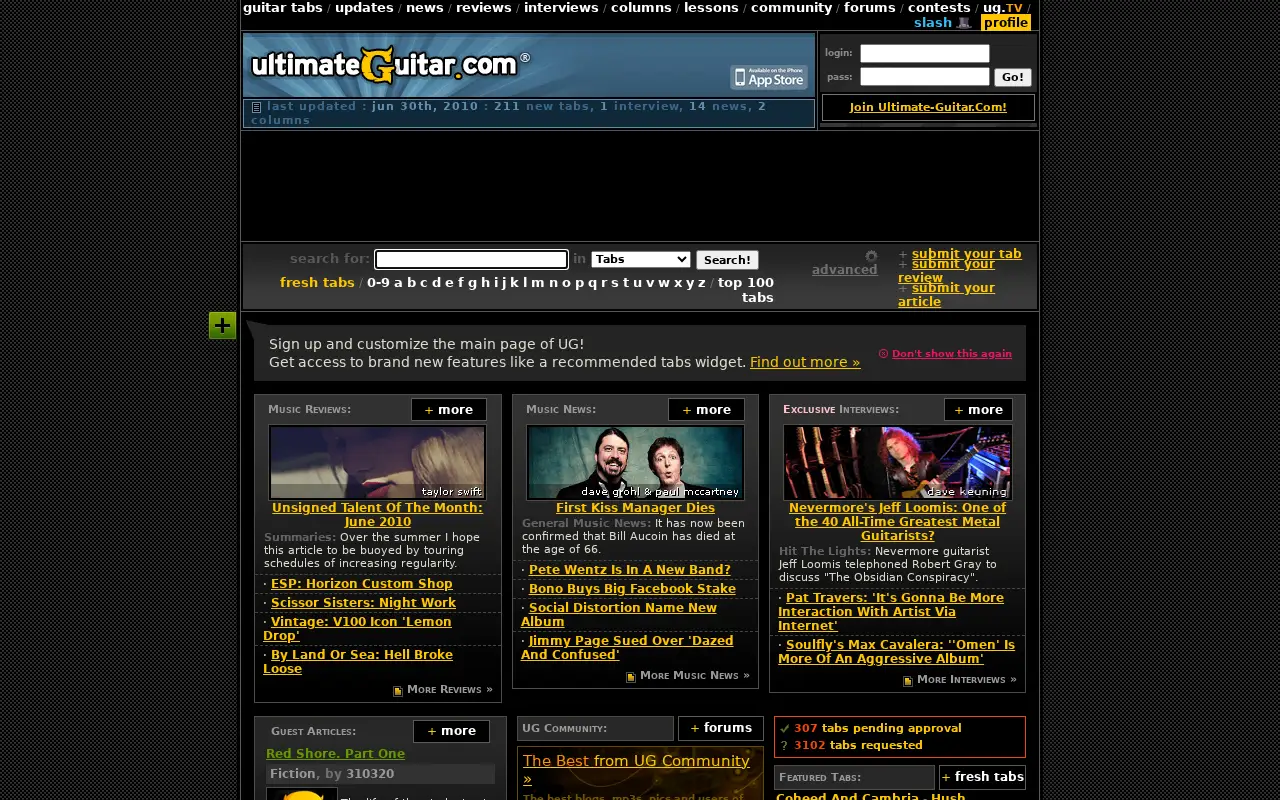 ultimate-guitar.com in 2010