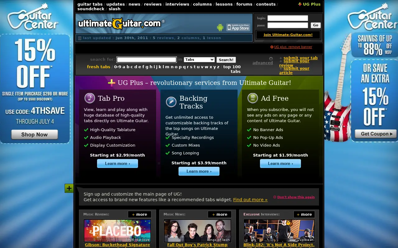 ultimate-guitar.com in 2011