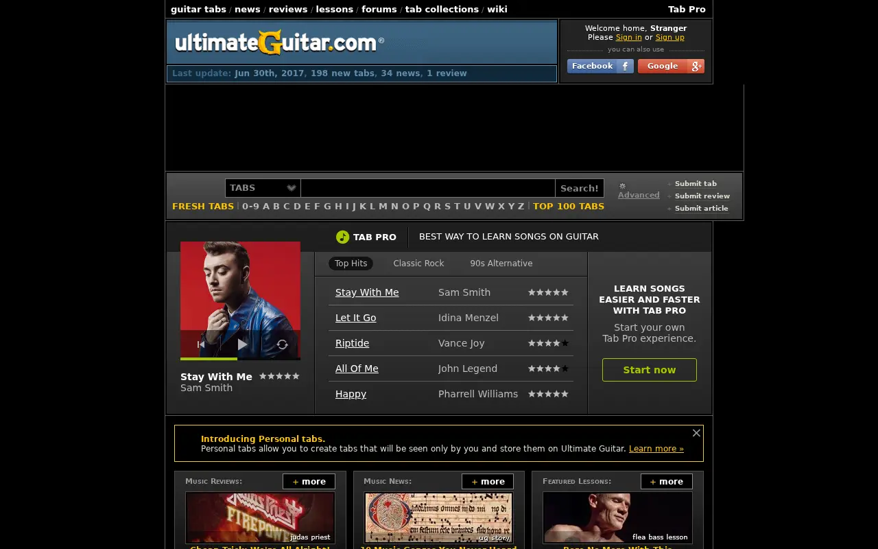 ultimate-guitar.com in 2017