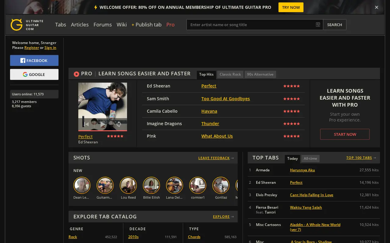 ultimate-guitar.com in 2019