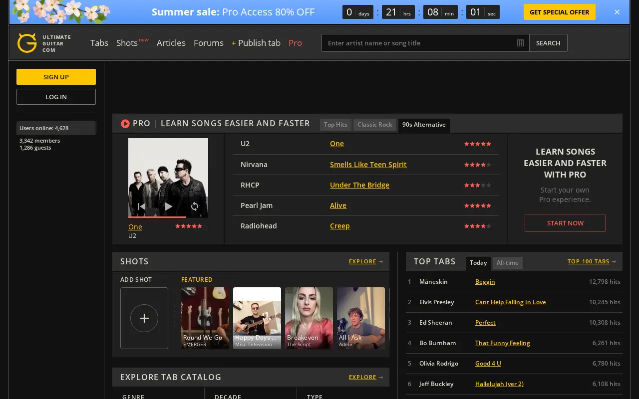ultimate-guitar.com in 2021