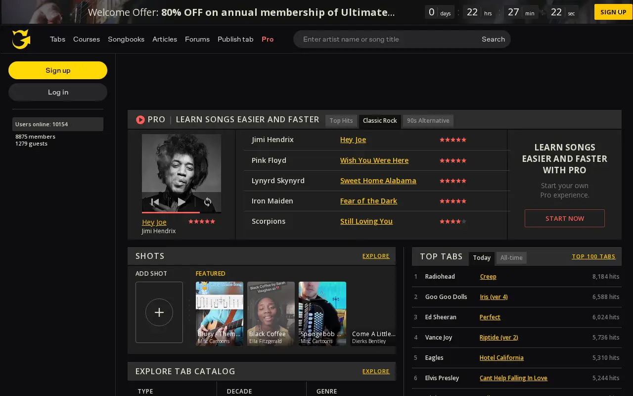 ultimate-guitar.com in 2025