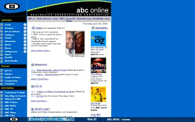 abc.net.au in 2000