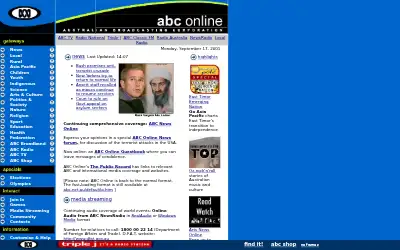 abc.net.au in 2001