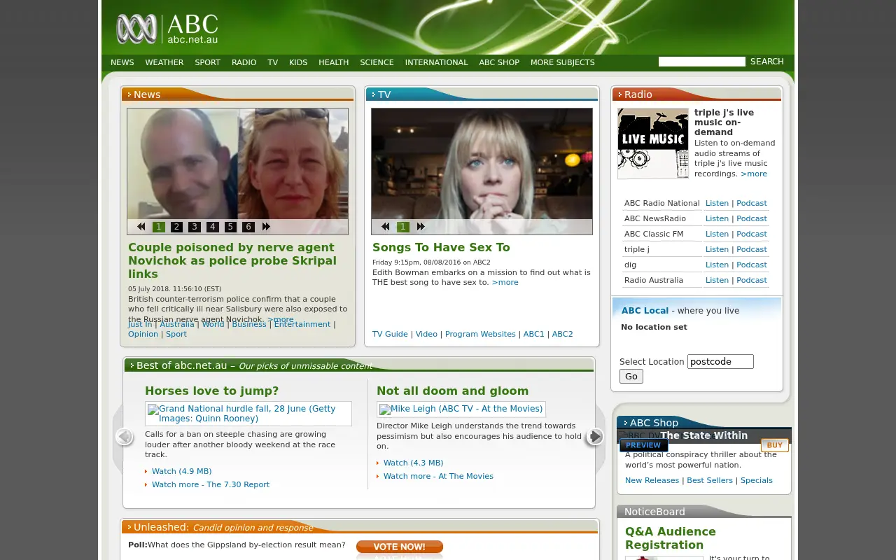 abc.net.au in 2008