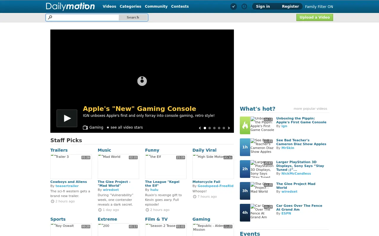 dailymotion.com in 2011