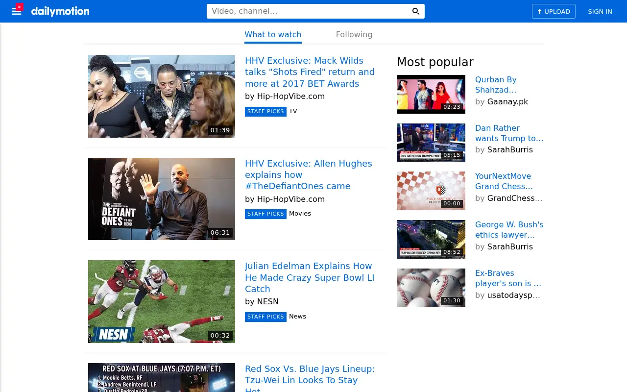 dailymotion.com in 2017