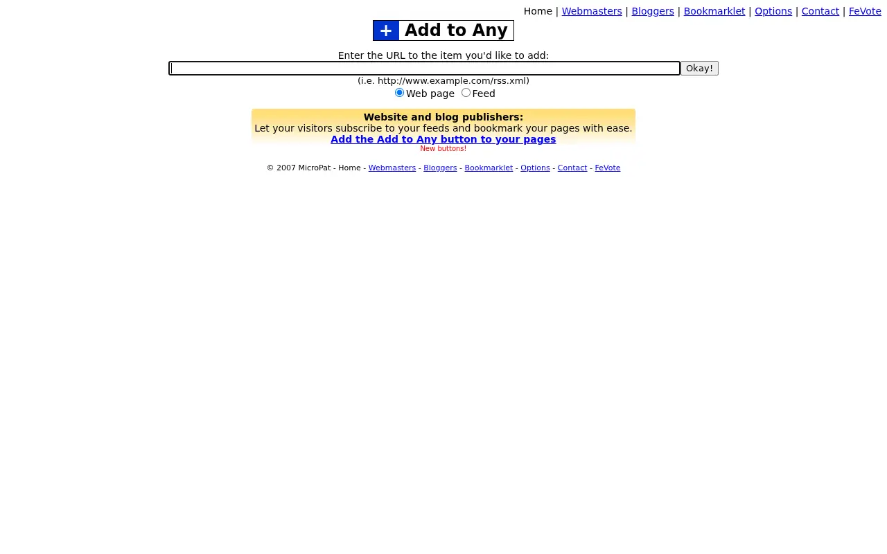 addtoany.com in 2007