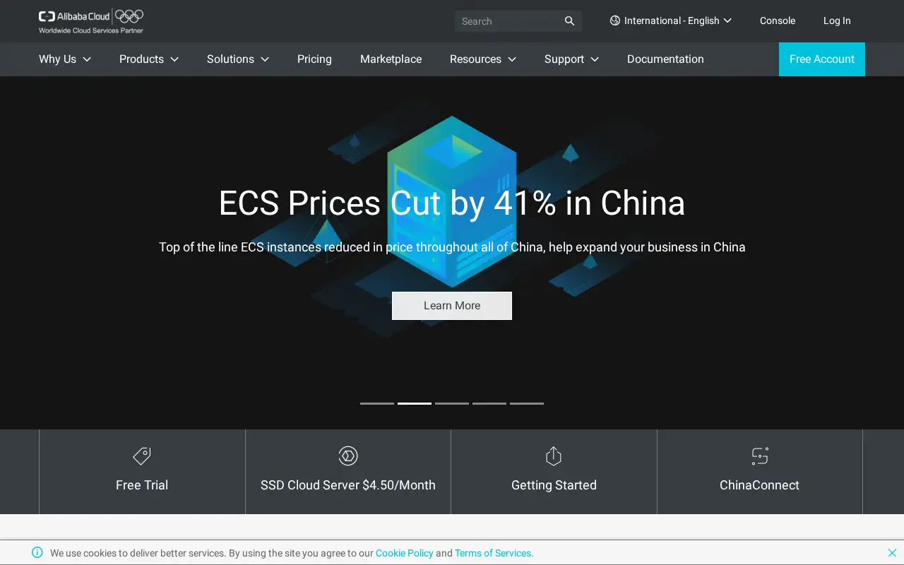 aliyun.com in 2018