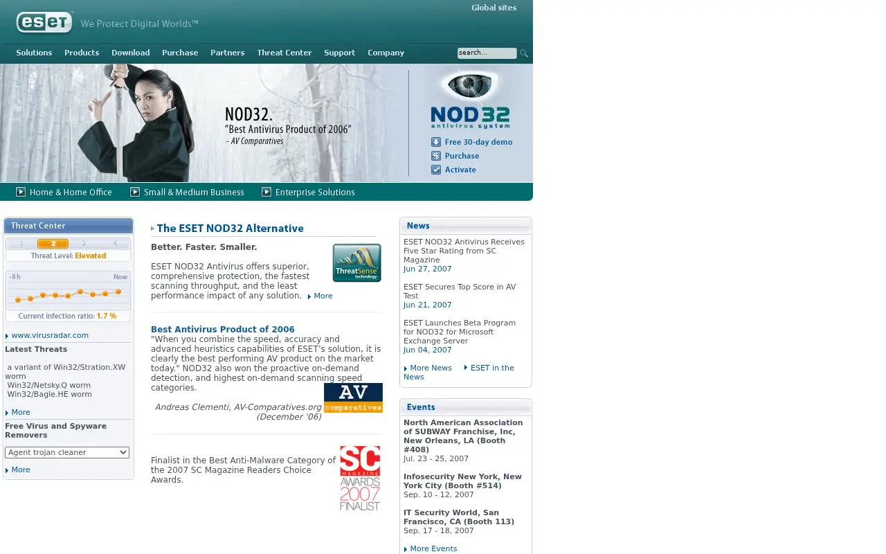 eset.com in 2007