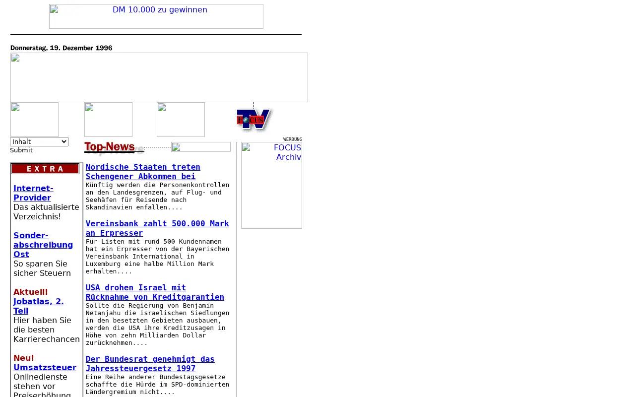 focus.de in 1996
