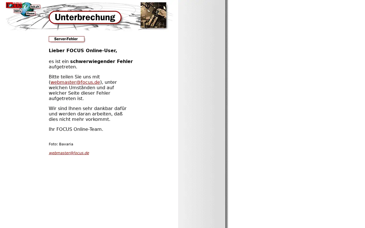 focus.de in 1999