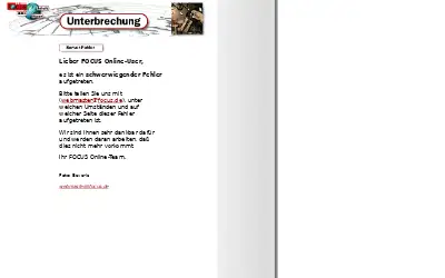 focus.de in 1999