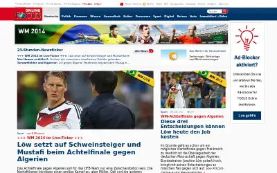 focus.de in 2014