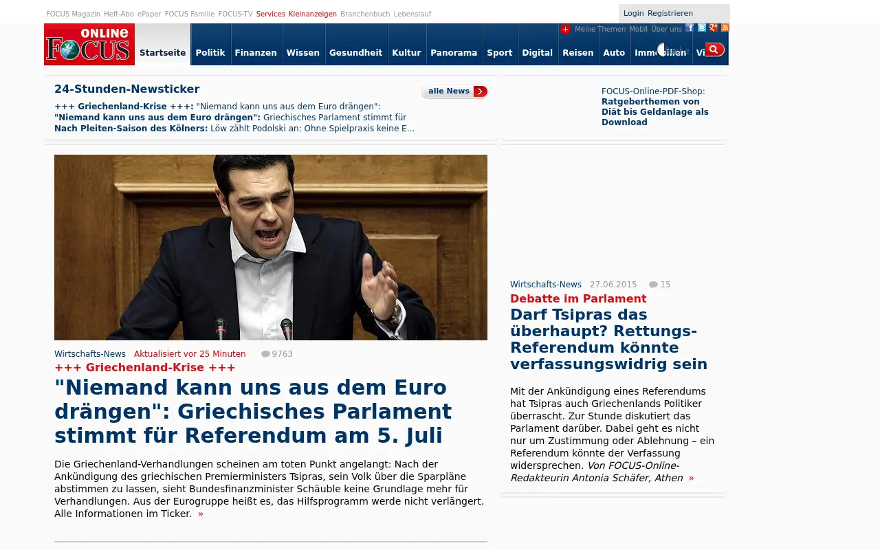 focus.de in 2015