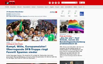 focus.de in 2017