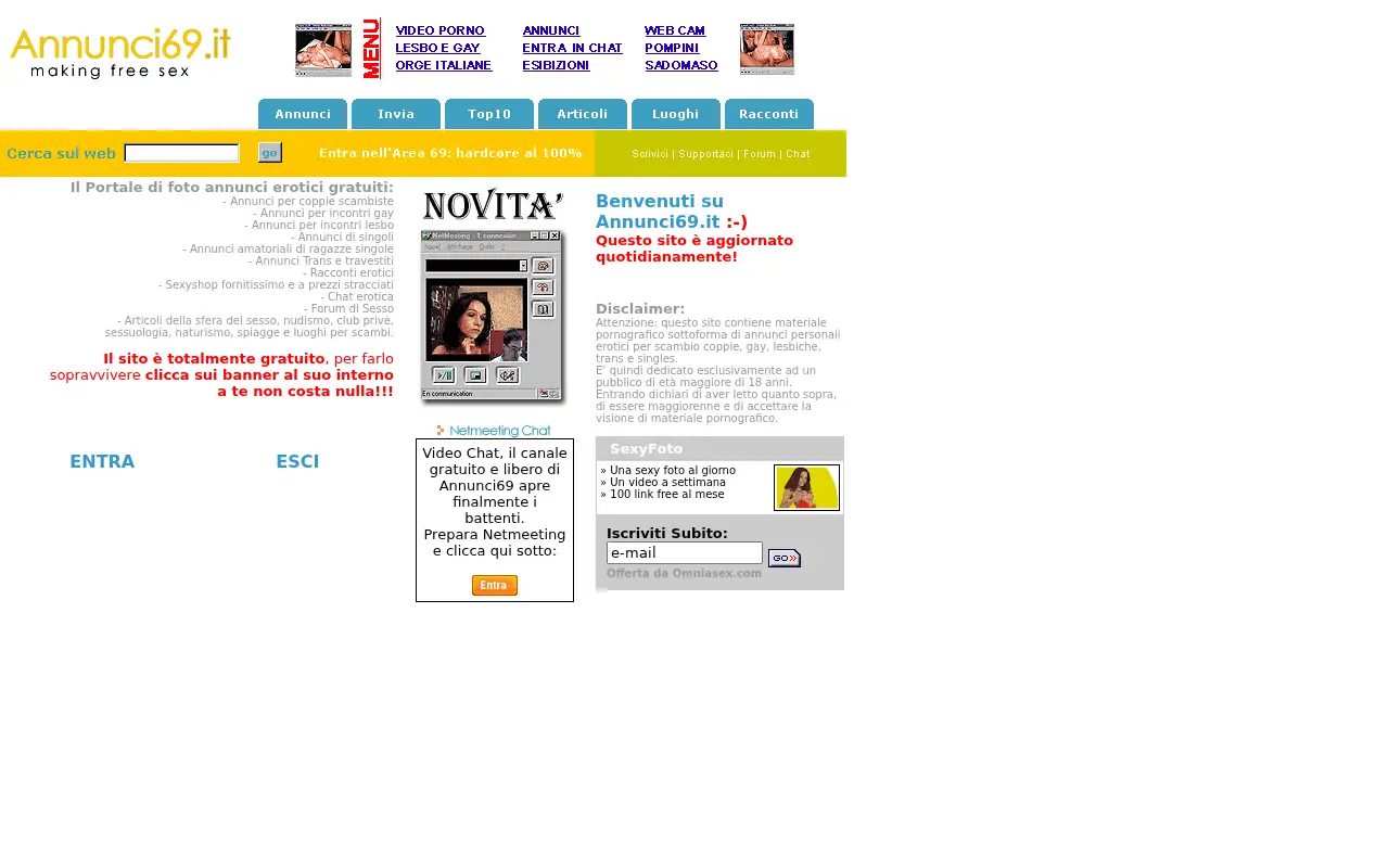 annunci69.it in 2004