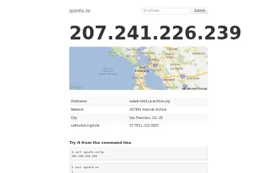 ipinfo.io in 2013