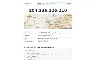 ipinfo.io in 2014