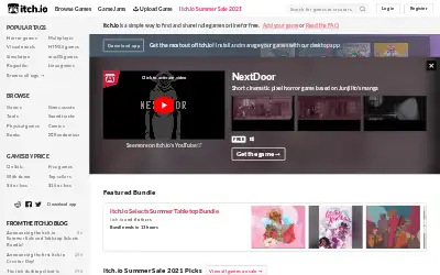 itch.io in 2021