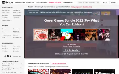 itch.io in 2022