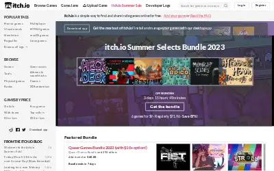 itch.io in 2023