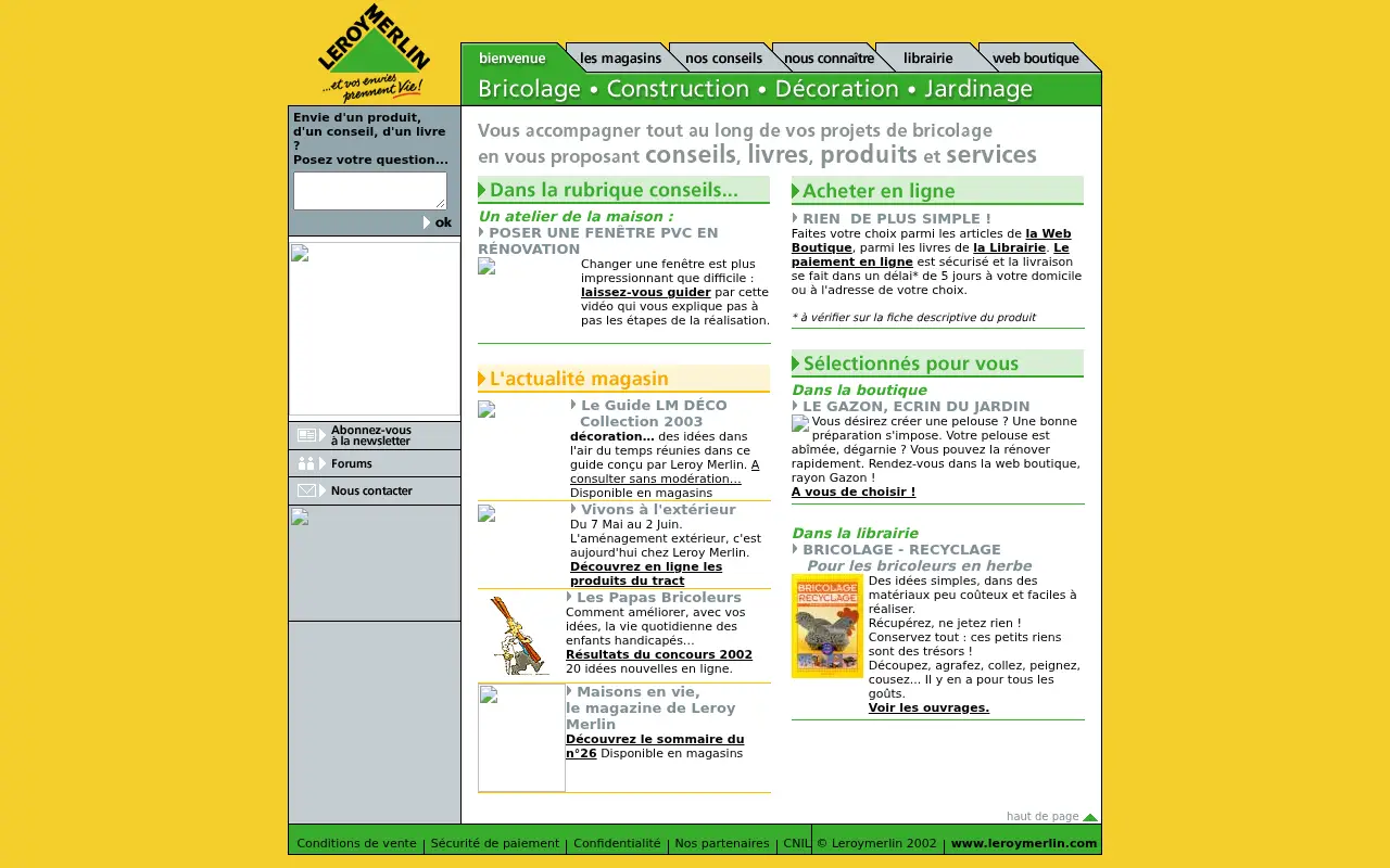 leroymerlin.fr on May 31, 2003