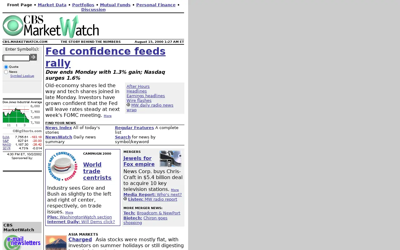 marketwatch.com in 2000