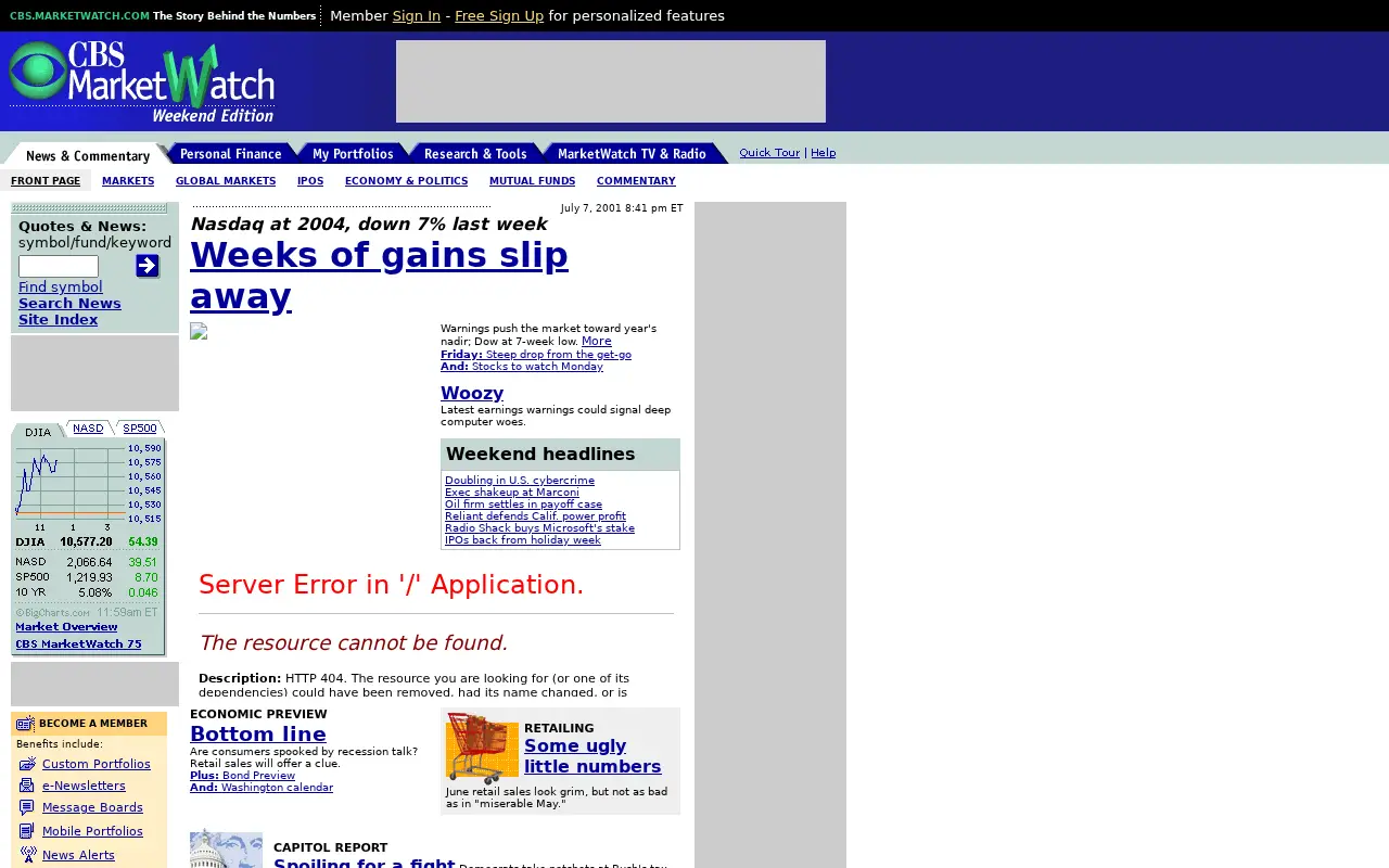 marketwatch.com in 2001