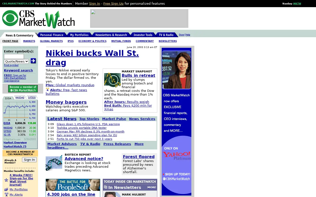 marketwatch.com in 2003