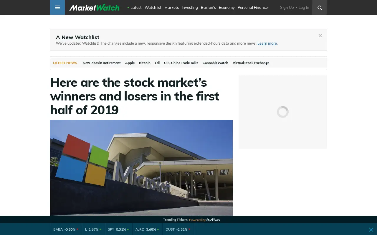 marketwatch.com in 2019