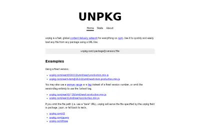 unpkg.com in 2018