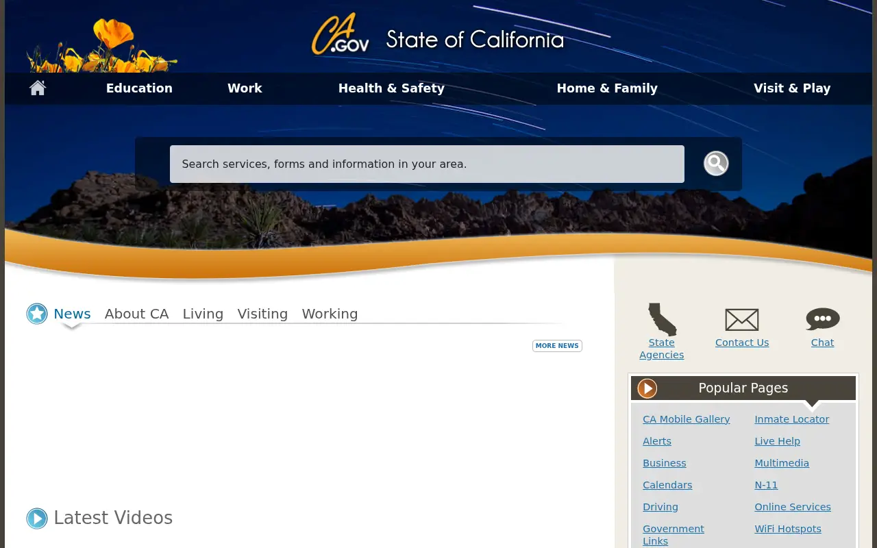 ca.gov in 2012