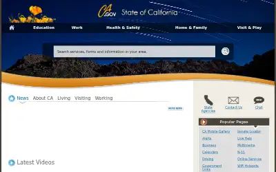 ca.gov in 2012
