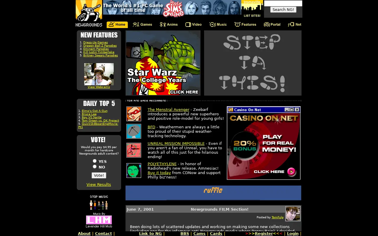 newgrounds.com on July 2, 2001