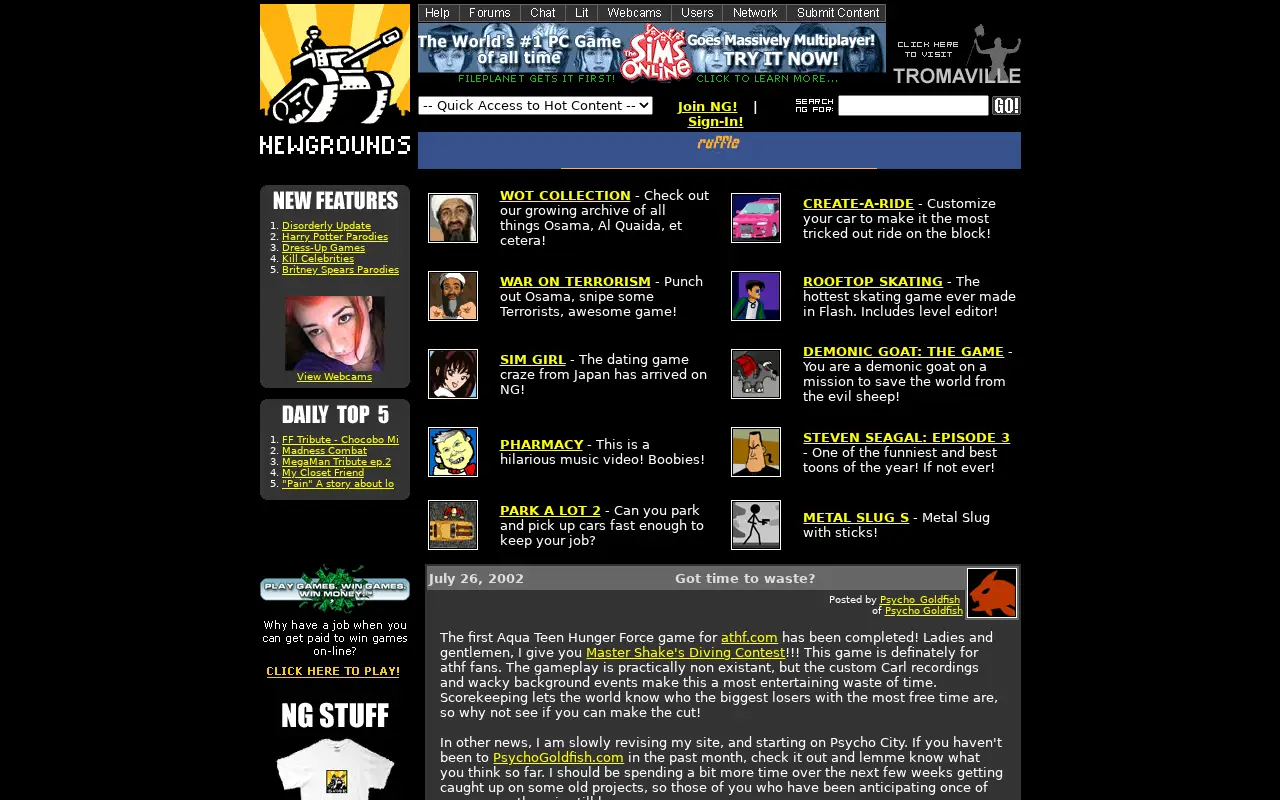 newgrounds.com in 2002