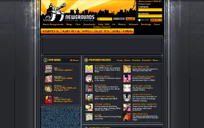 newgrounds.com in 2008