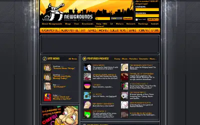 newgrounds.com in 2009