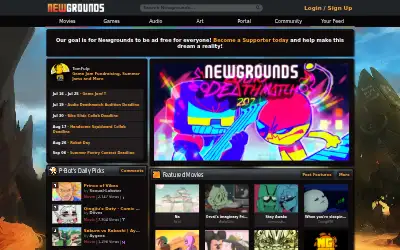 newgrounds.com in 2021
