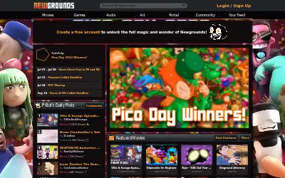 newgrounds.com in 2022