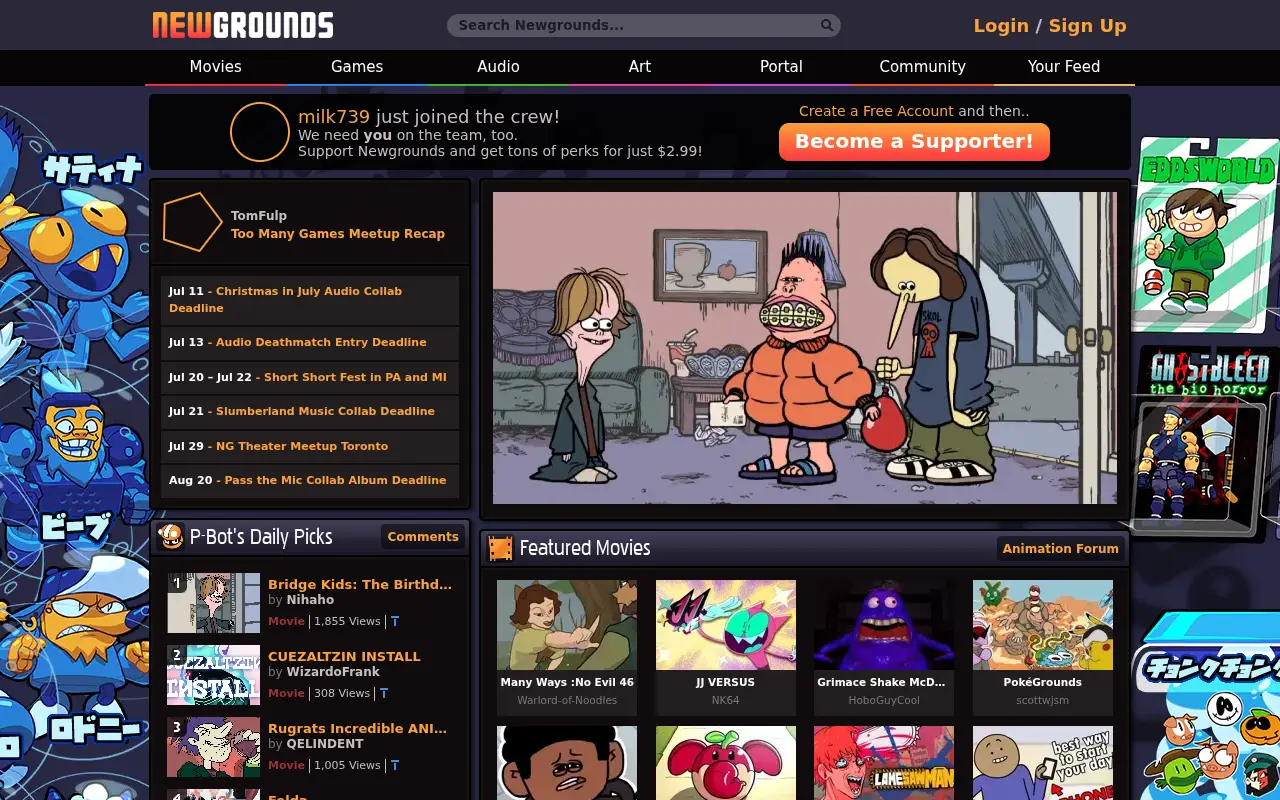 newgrounds.com in 2023