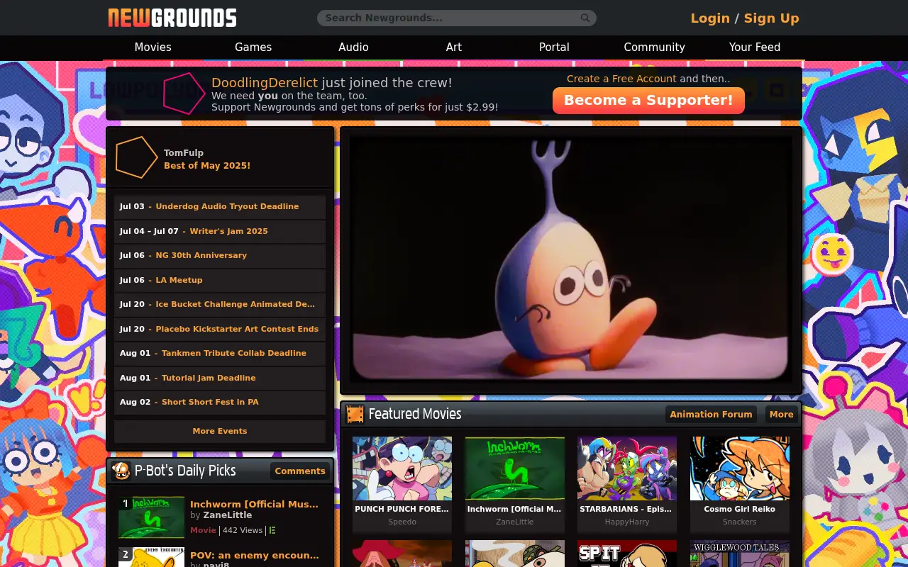 newgrounds.com in 2025