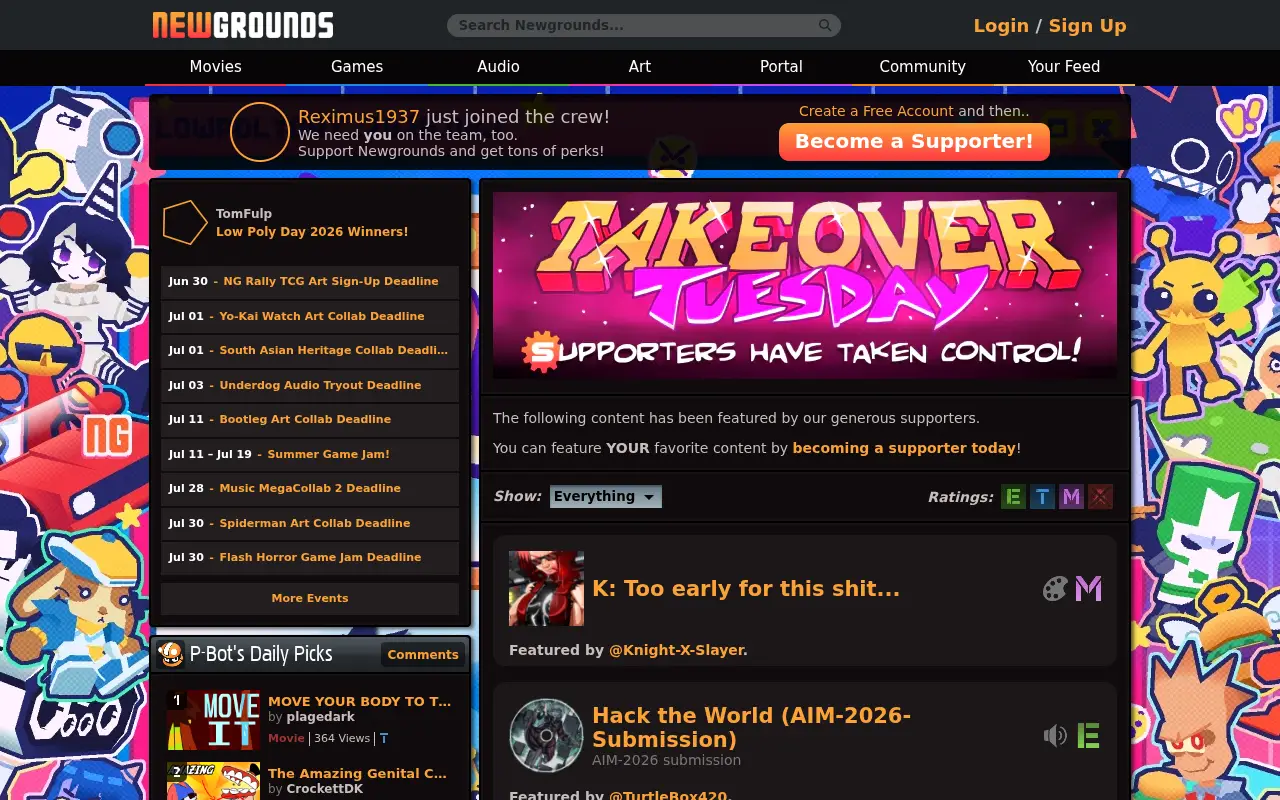 newgrounds.com in 2026