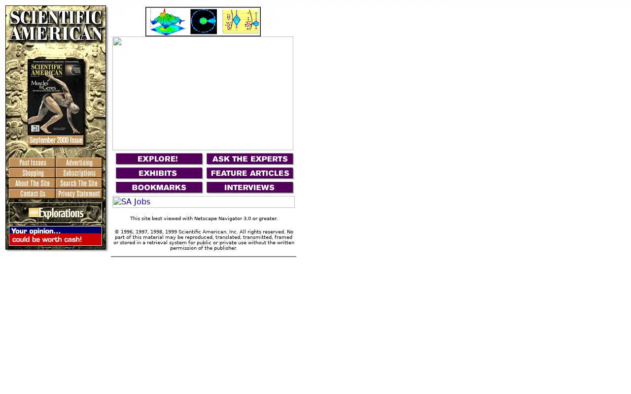 scientificamerican.com in 1999